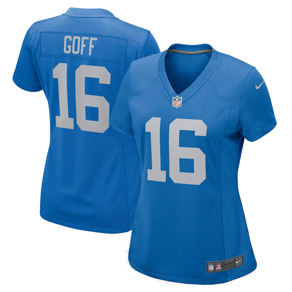 Detroit Lions No16 Jared Goff Light Blue Team Color Women's Stitched Elite Jersey